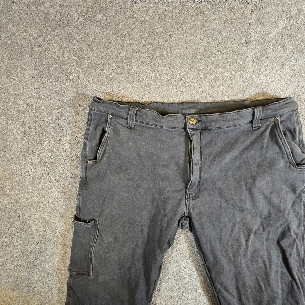 Polar King Jeans Men's 44 x 26 Black Wash Flannel Lined Carpenter Jeans